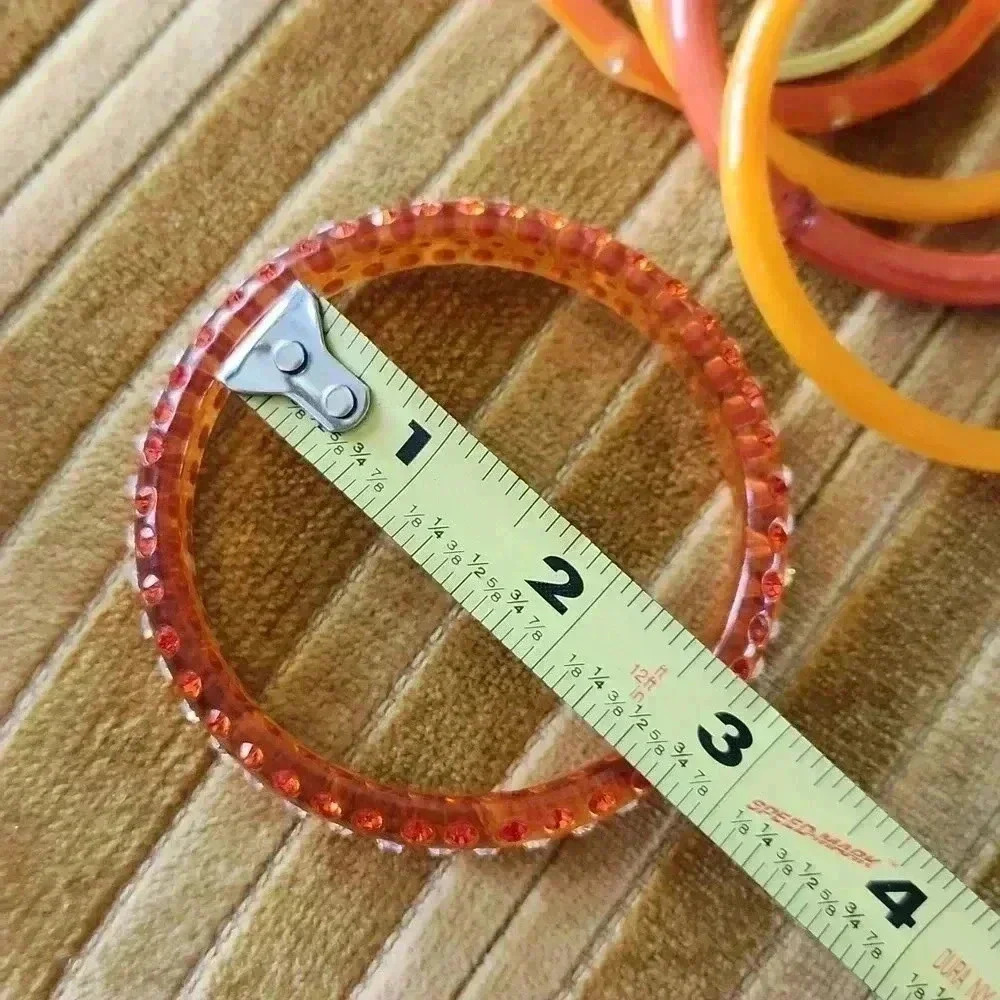 6 stack‎ bracelets orange yellow - Picture 10 of 10